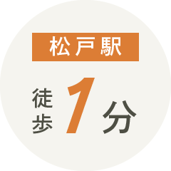 松戸駅　徒歩1分