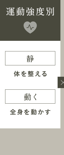 運動強度別 静 体を整える 動く 全身を動かす